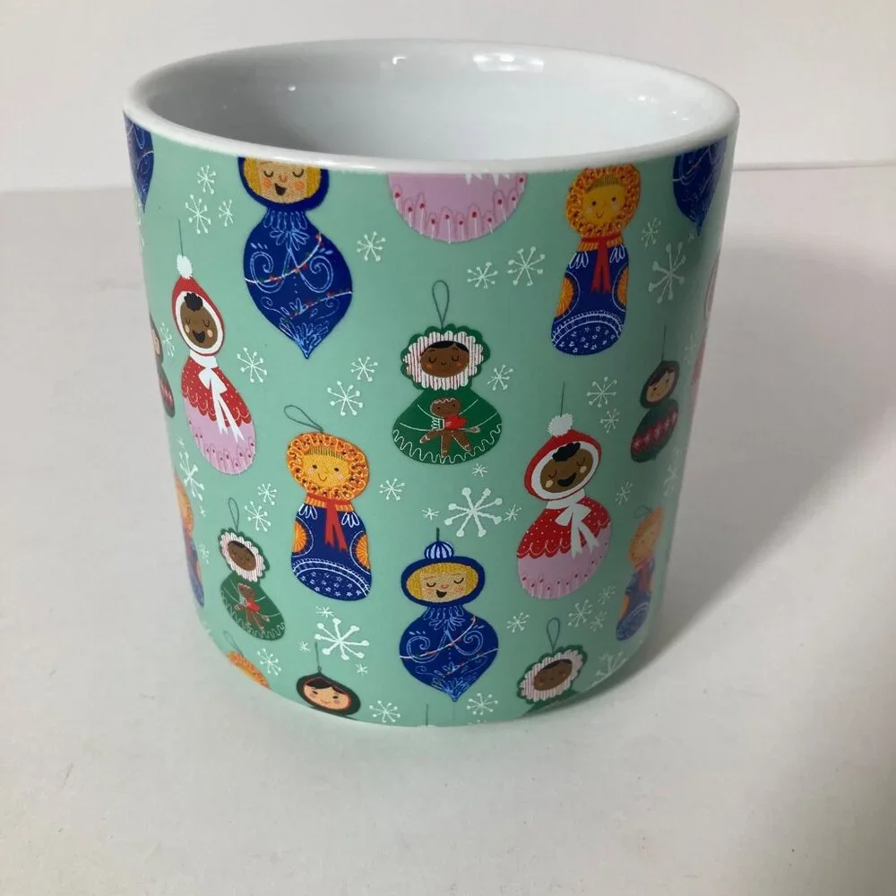 Target 2023 Wondershop Coffee Mug Childrens Matroshka Ornaments Stoneware 4